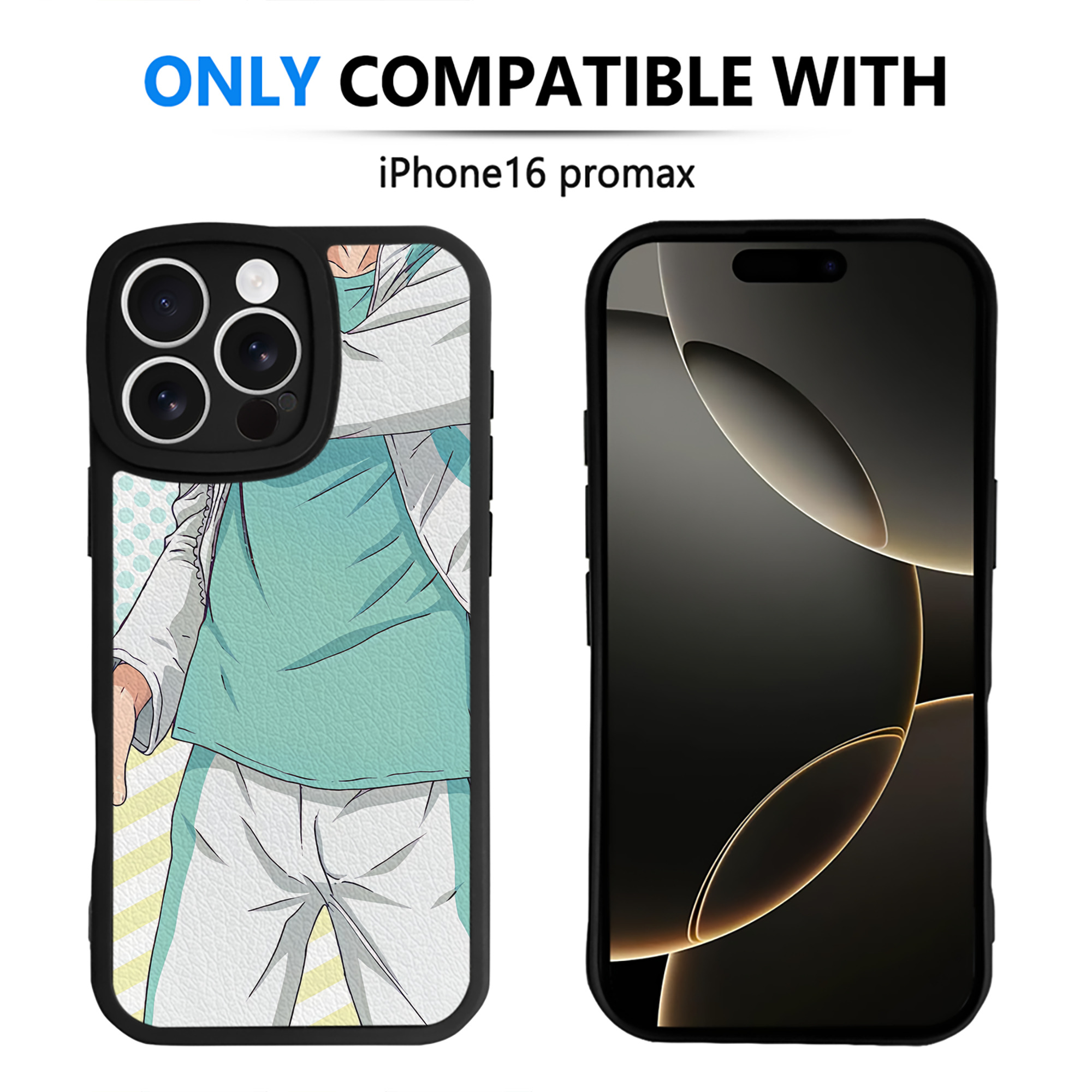 （画像用） ハイキュー!! Haikyu!! 【iPhone 16シリーズ対応】シリコンスマホケース（レザー調） 材質：シリコン